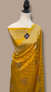 Pure Mushroo Silk Handloom Banarasi Saree - The Handlooms