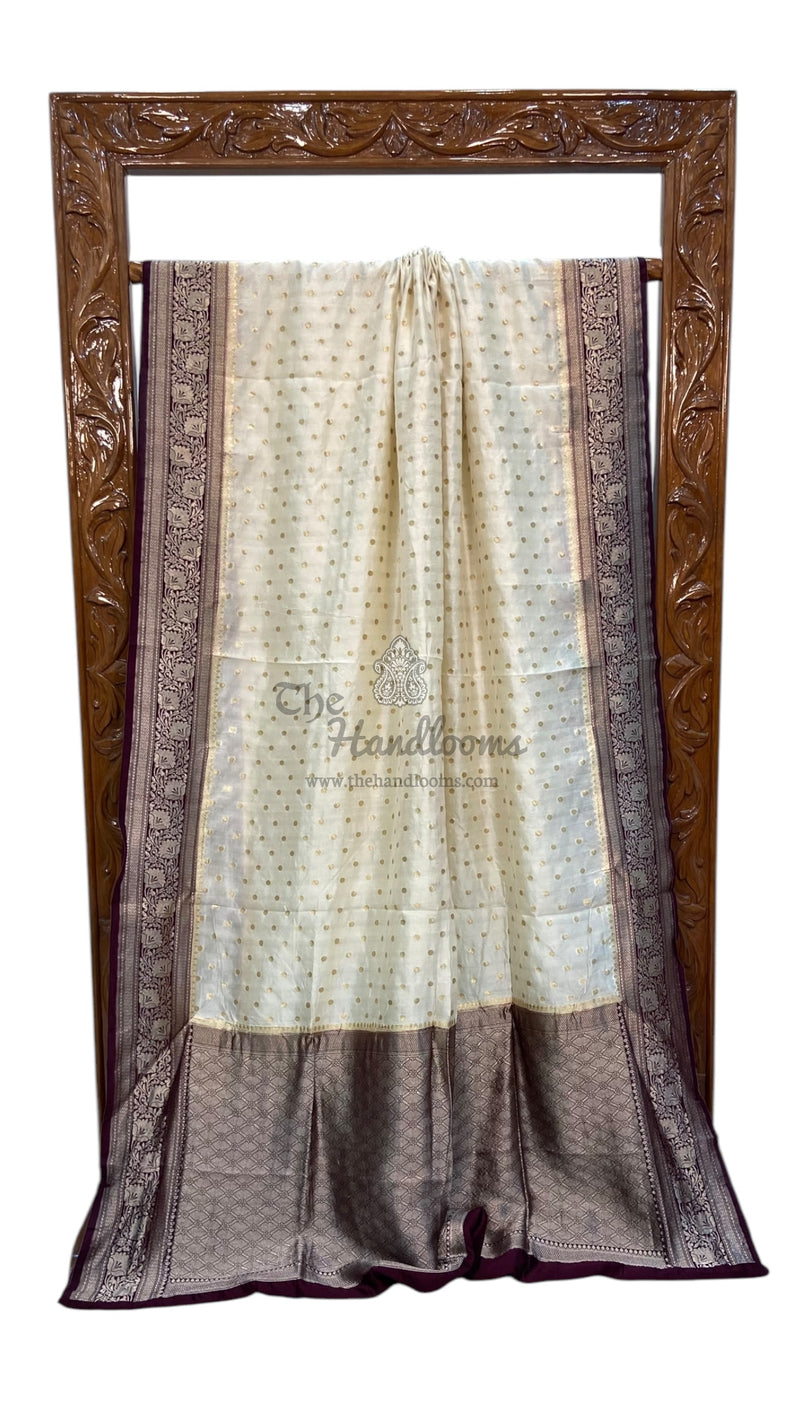 Pure Dupion Silk Banarasi Handloom Saree - The Handlooms