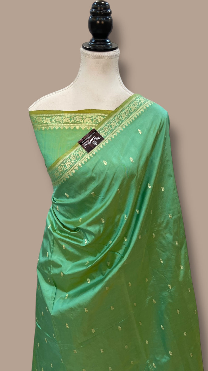 Pure Katan Silk Banarasi Handloom Saree - The Handlooms