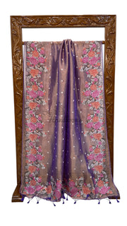 Pure Tissue Handloom Banarasi Saree with Chikankari - The Handlooms