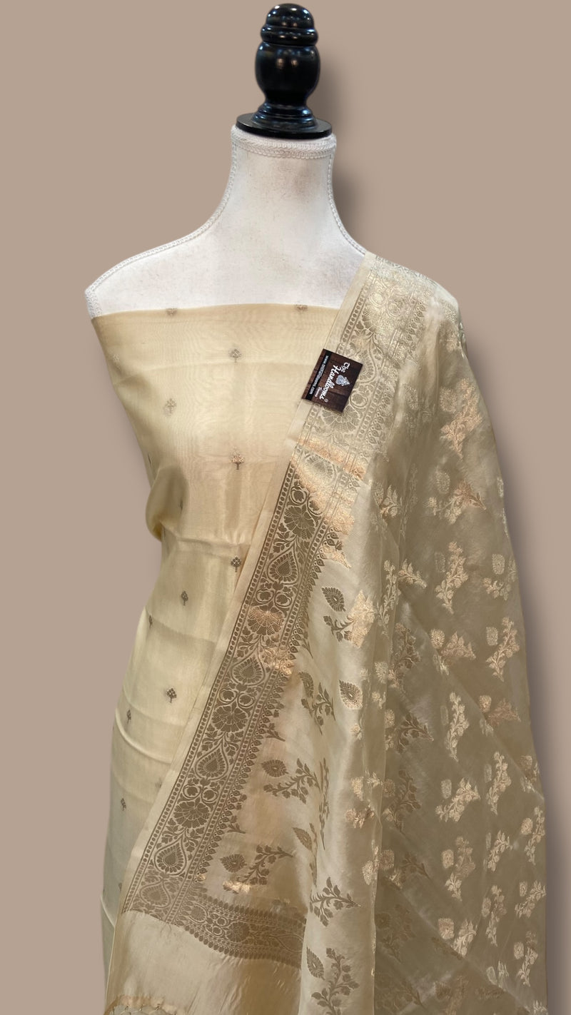 Pure Mango Silk Dress Material - The Handlooms