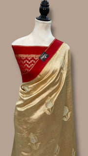Pure Mango Silk Banarasi Handloom Saree - The Handlooms