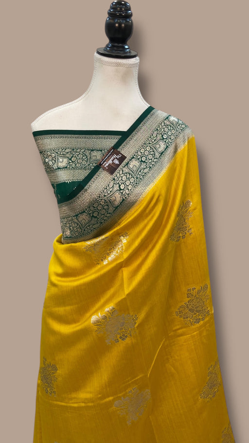 Pure Chiniya Silk Handloom Banarasi Saree - The Handlooms