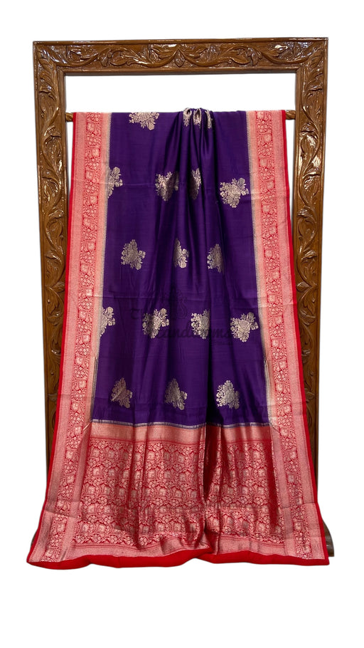 Pure Chiniya Silk Handloom Banarasi Saree - The Handlooms