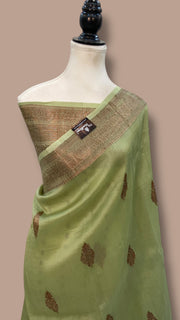 Pure Kora Handloom Banarasi Saree - The Handlooms