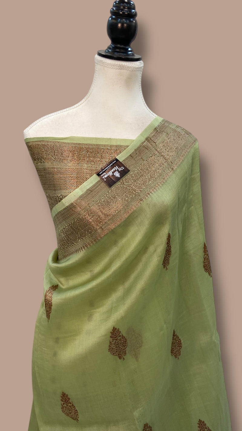 Pure Kora Handloom Banarasi Saree - The Handlooms