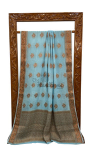 Pure Chiffon Khaddi Banarasi Saree - The Handlooms