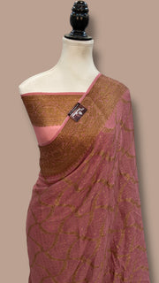 Pure Chiffon Khaddi Banarasi Saree - The Handlooms
