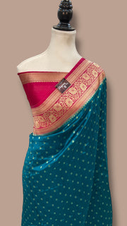 Pure Chiniya Khaddi Handloom Banarasi Saree - The Handlooms