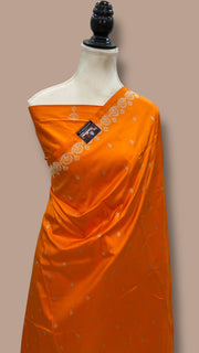 Pure Katan Silk Banarasi Handloom Saree - All Over Kadua Motifs - The Handlooms