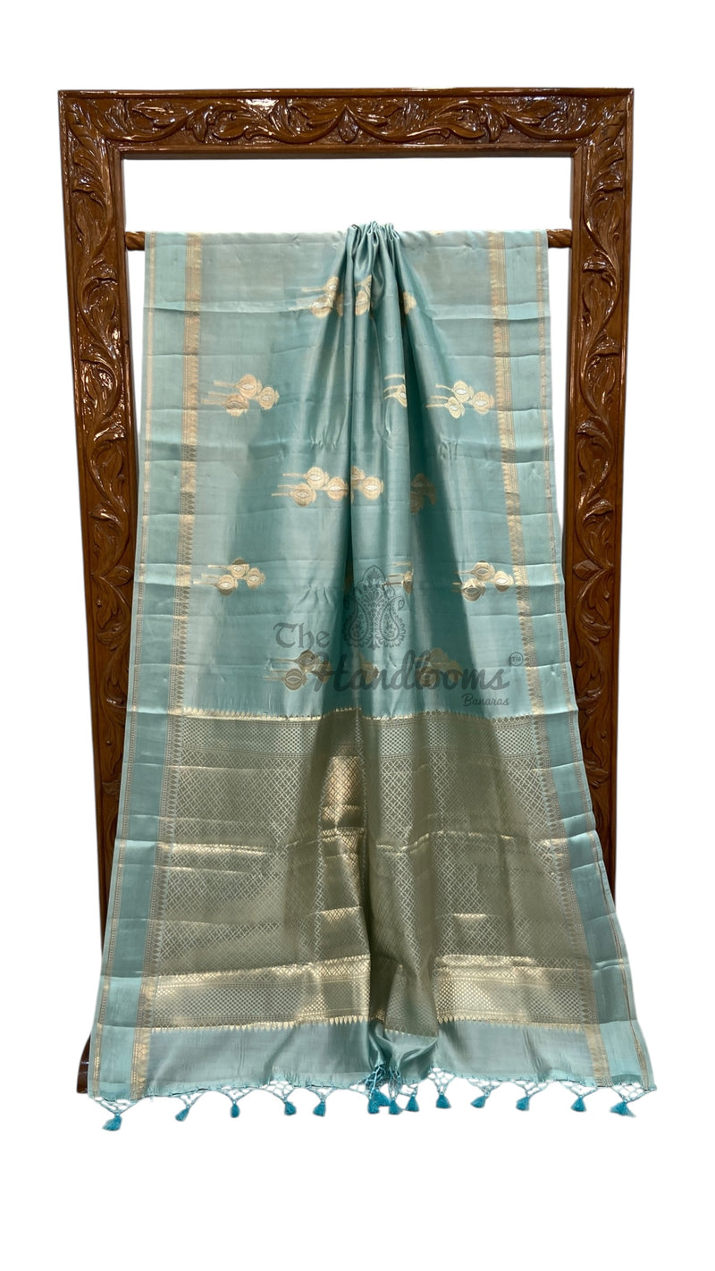 Pure Mango Silk Banarasi Handloom Saree - The Handlooms