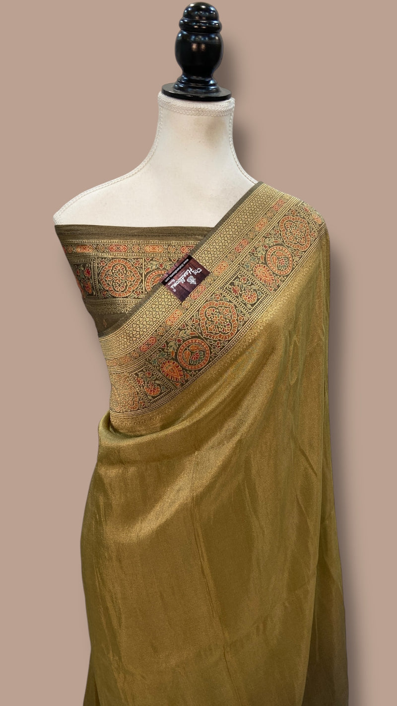 Tissue Silk Handloom Banarasi Saree - The Handlooms