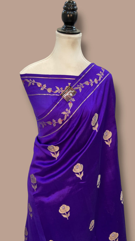 Pure Mango Silk Banarasi Handloom Saree - The Handlooms