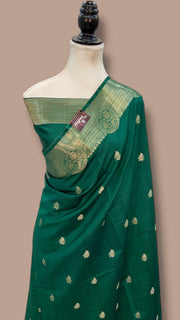 Pure Chiniya Silk Handloom Banarasi Saree - The Handlooms
