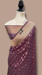 Pure Katan Silk Banarasi Handloom Saree - All Over Sona Roopa Jaal Work - The Handlooms