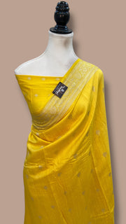 Moonga Georgette Handloom Banarasi Saree - The Handlooms