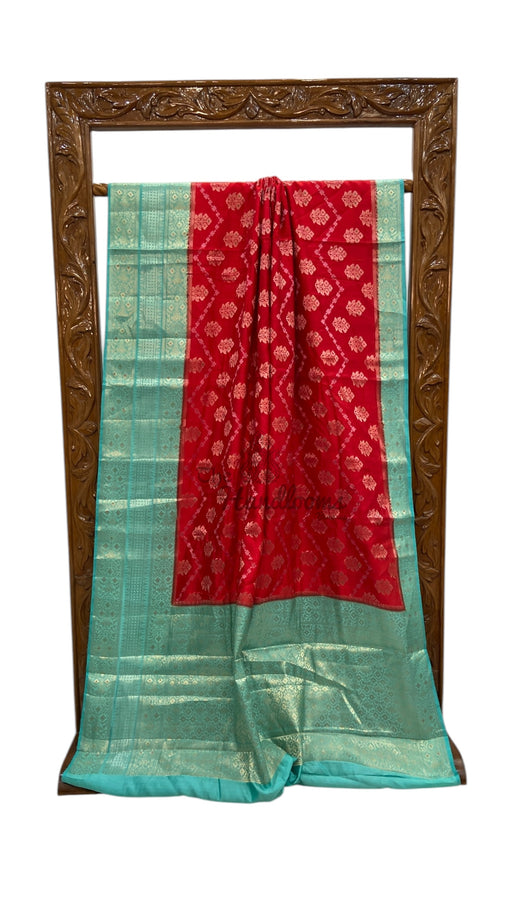 Pure Chiniya Silk Handloom Banarasi Saree - The Handlooms