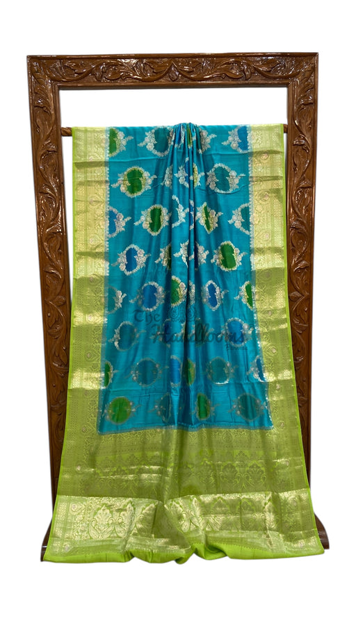 Pure Chiniya Silk Handloom Banarasi Saree - The Handlooms