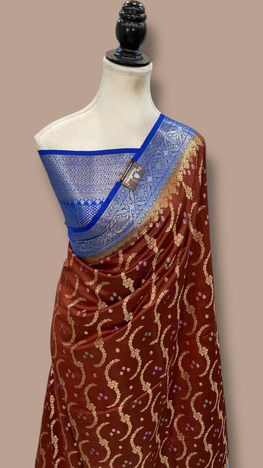 Pure Chiniya Silk Handloom Banarasi Saree - The Handlooms