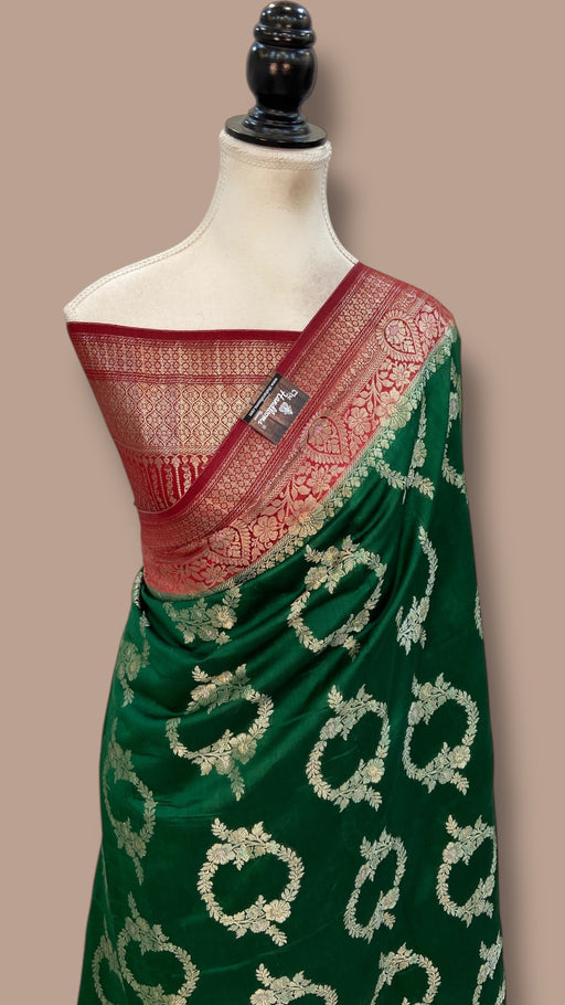 Pure Chiniya Silk Handloom Banarasi Saree - The Handlooms