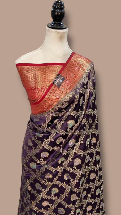 Pure Dupion Silk Banarasi Saree - The Handlooms