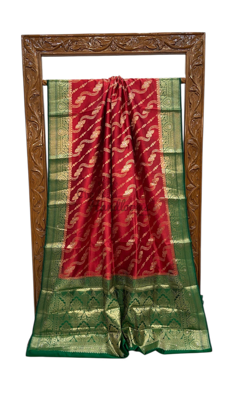 Pure Dupion Silk Banarasi Saree