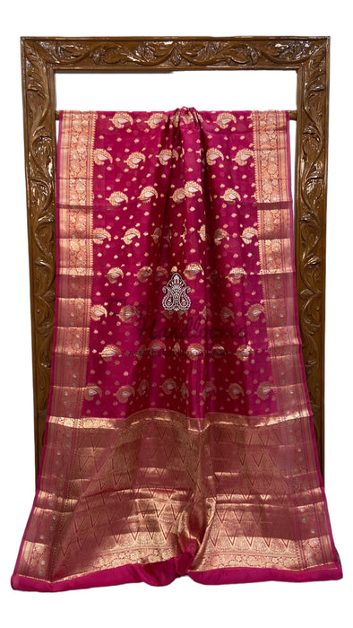 Pure Mango Silk Banarasi Handloom Saree