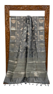 Pure Mango Silk Banarasi Handloom Saree - The Handlooms