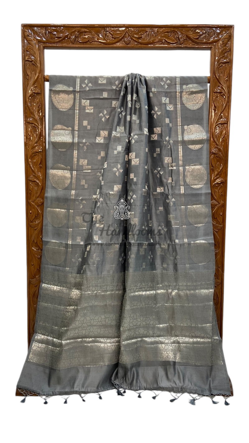 Pure Mango Silk Banarasi Handloom Saree - The Handlooms