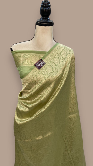 Pure Katan Silk Banarasi Handloom Saree - Tanchui Brocade