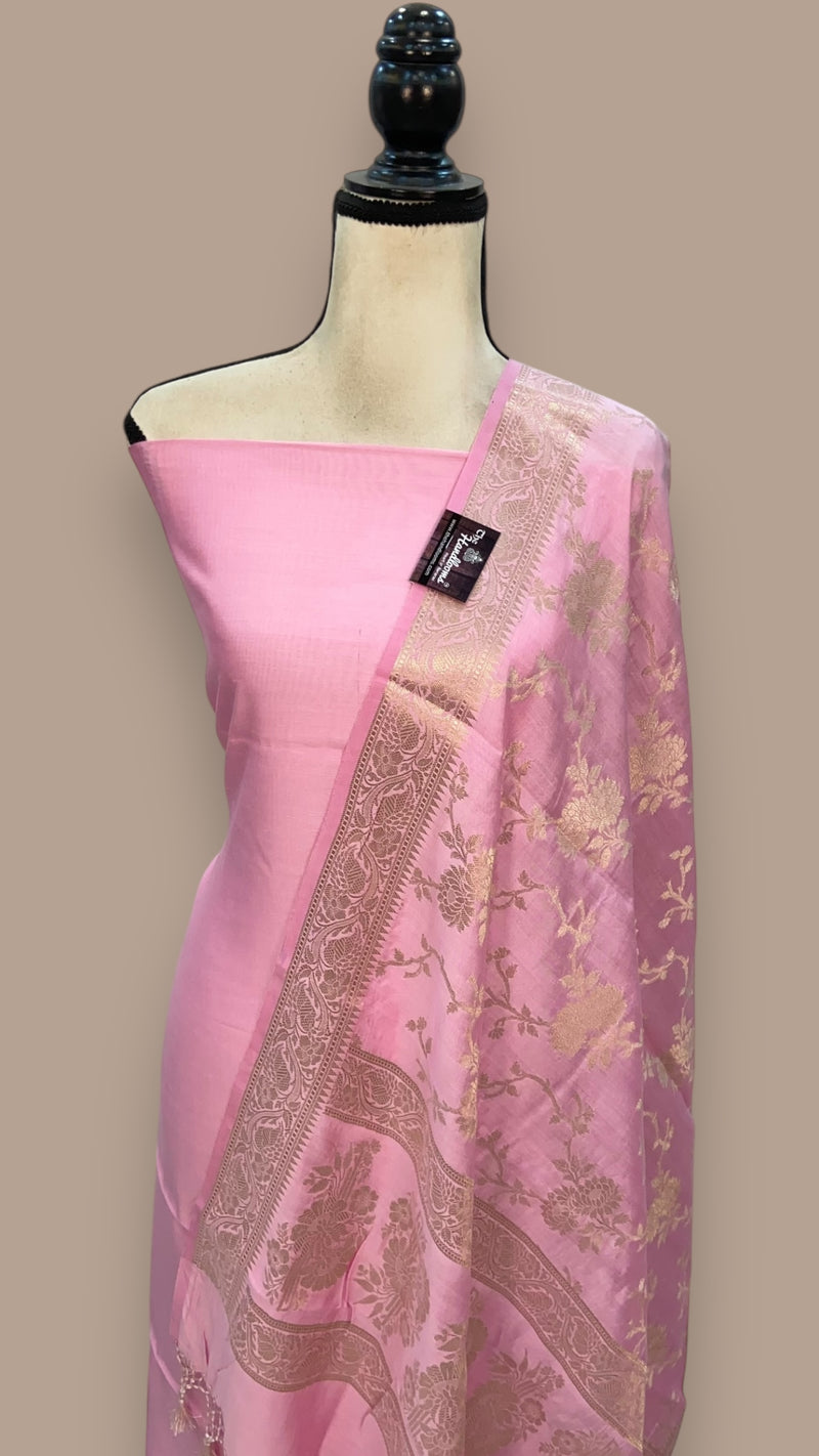 Pure Chiniya Silk Handlooms Banarasi Dress material - The Handlooms
