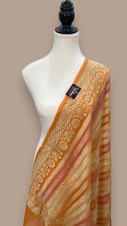 Khaddi Georgette Handloom Banarasi Dupatta - The Handlooms