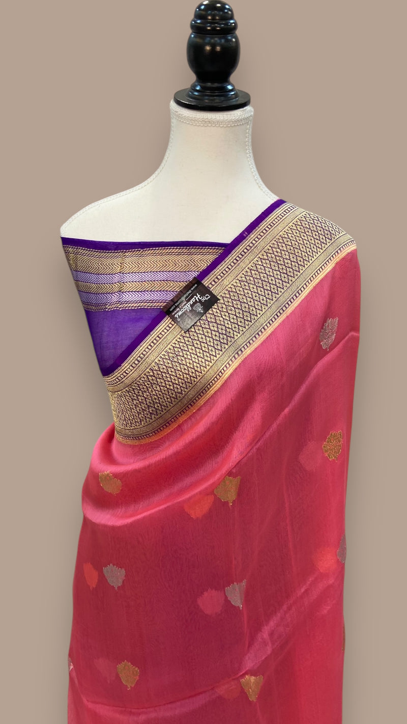 Pure Kora Handloom Banarasi Saree - The Handlooms