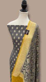 Khaddi Georgette Banarasi Dress material - The Handlooms