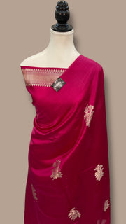 Pure Mango Silk Banarasi Handloom Saree - The Handlooms