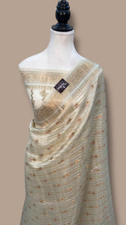 Pure Kora Handloom Banarasi Saree - The Handlooms