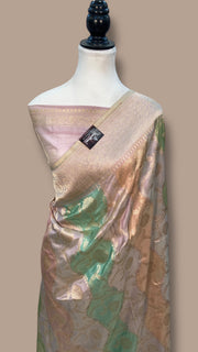 Rangkat Pure Katan Silk Banarasi Handloom Saree - The Handlooms