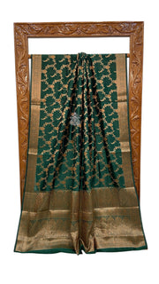 Pure Mango Silk Banarasi Handloom Saree - The Handlooms