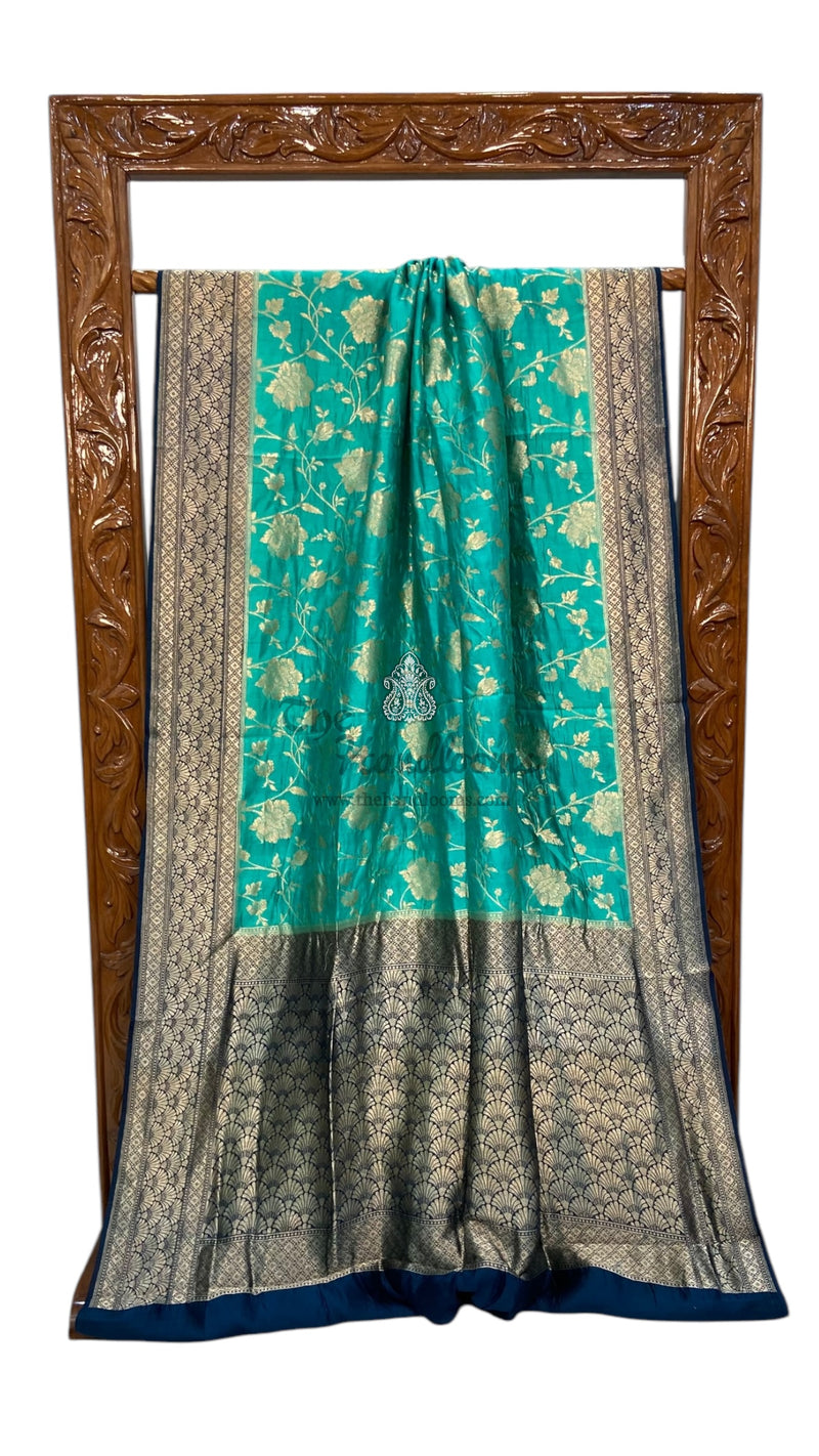 Pure Dupion Silk Banarasi Handloom Saree - The Handlooms