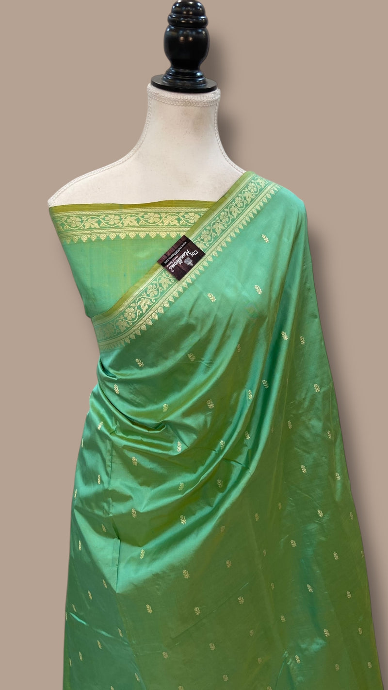 Pure Katan Silk Banarasi Handloom Saree - The Handlooms