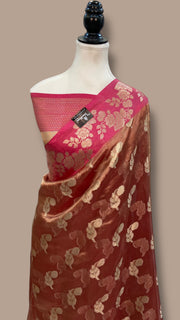 Pure Kora Tissue Handloom Banarasi Saree - The Handlooms