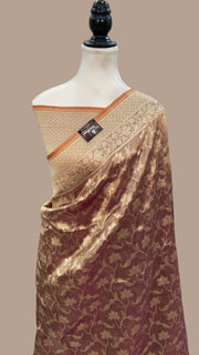 Pure Tissue Reshmi zari Handloom Banarasi Saree - The Handlooms