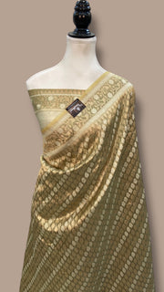 Pure Tissue Reshmi zari Handloom Banarasi Saree - The Handlooms
