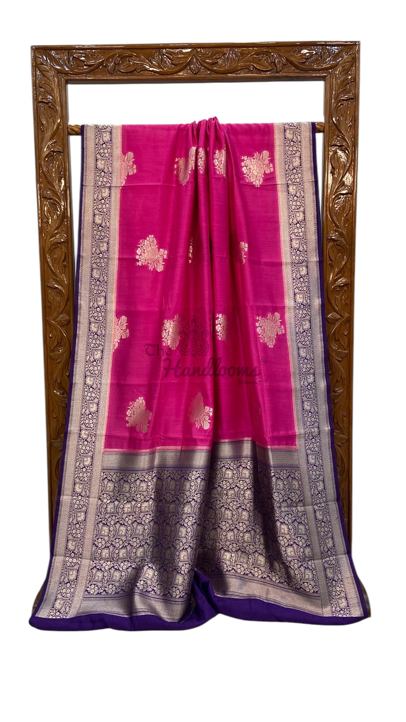 Pure Chiniya Silk Handloom Banarasi Saree - The Handlooms