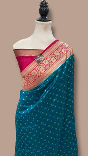Pure Chiniya Khaddi Handloom Banarasi Saree - The Handlooms