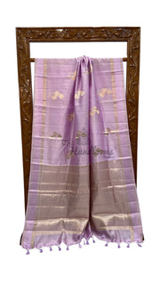 Pure Mango Silk Banarasi Handloom Saree - The Handlooms