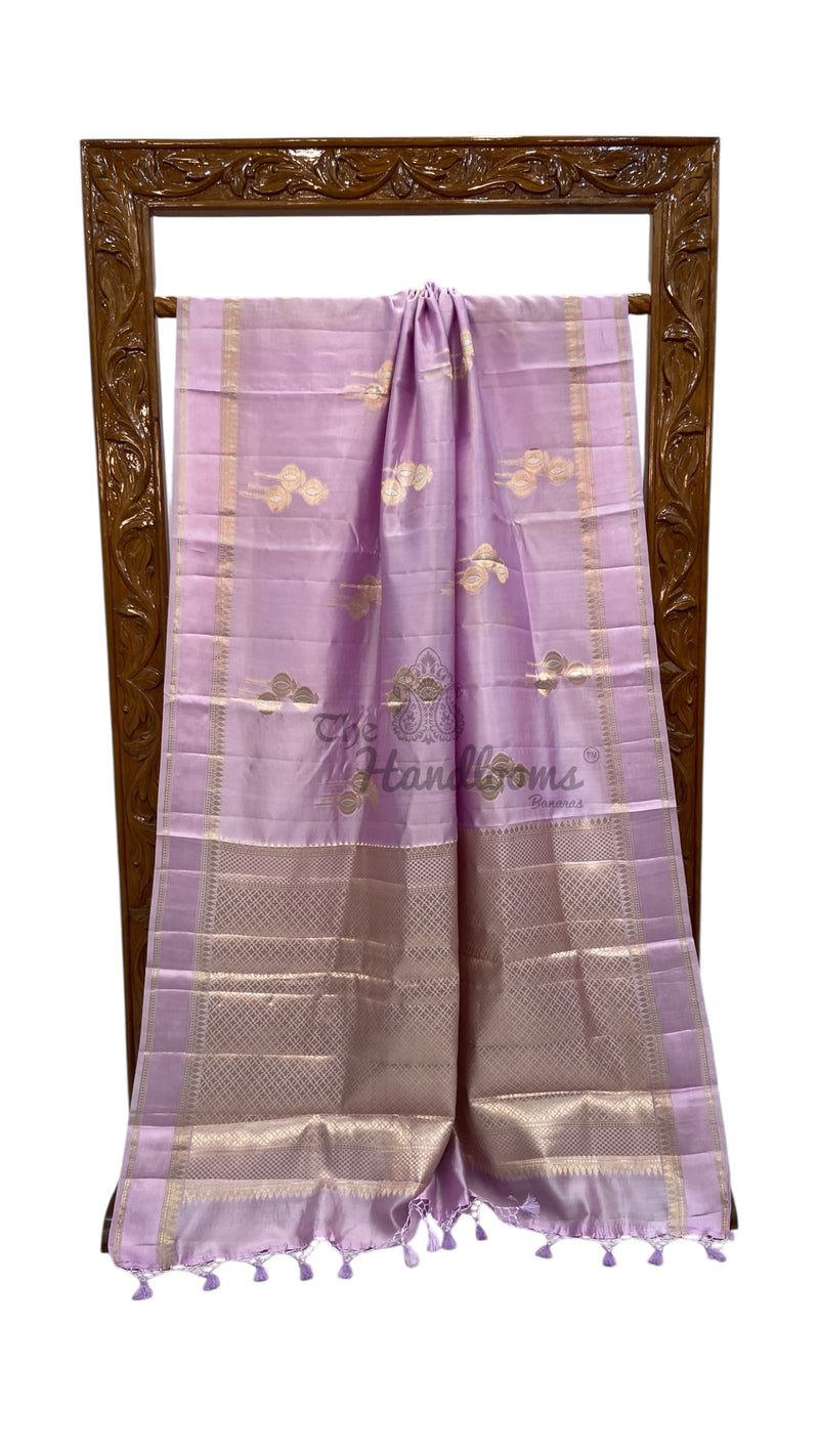 Pure Mango Silk Banarasi Handloom Saree - The Handlooms