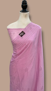 Pure Georgette Handloom Banarasi Saree with Siroski Stone Work - The Handlooms