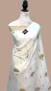 Pure Kora Handloom Banarasi Saree - The Handlooms