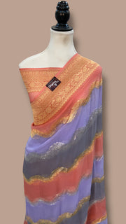 Khaddi Georgette Handloom Banarasi Saree - The Handlooms